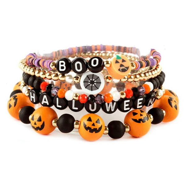 Halloween Stretch Bracelet Stack set